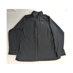 Bench Urbanwear Black Full Zip Jacket Recycled Polyester Stretch XL